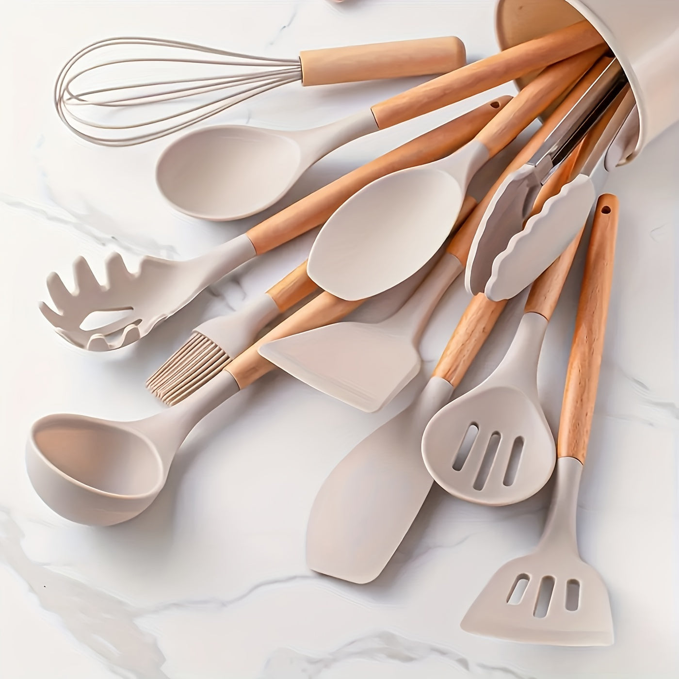 Silik - Scratch-Resistant Silicone Kitchen Utensil Set