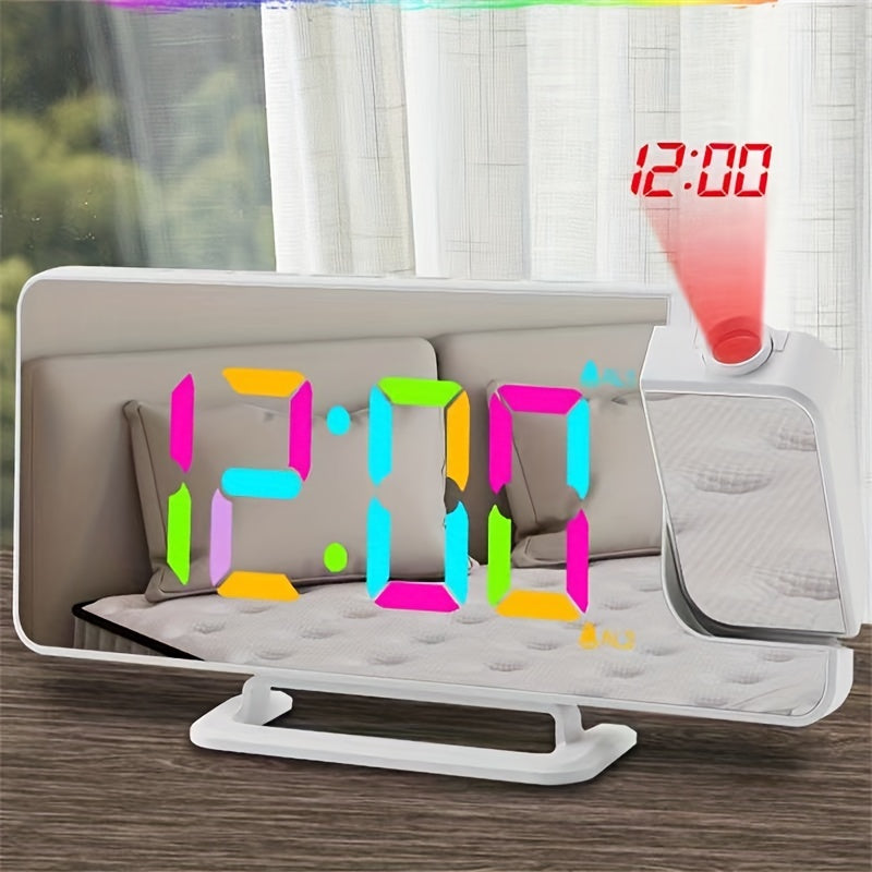 RGBProjector Clock - RGB Projection Alarm Clock with Dual Alarm