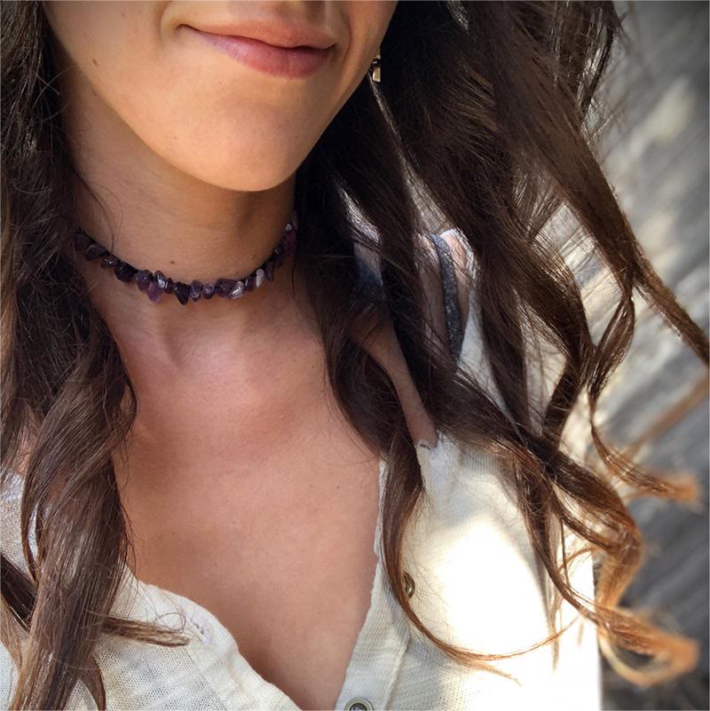 Collier Cristaux Polis Lina - Beauté Naturelle