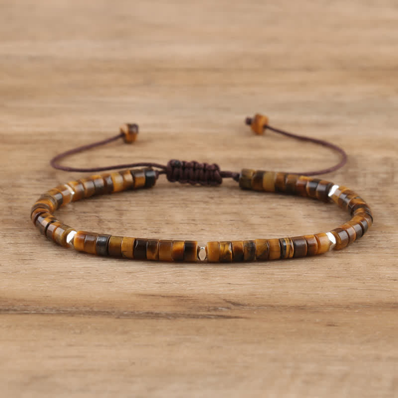 Seraphina - Bracelet tressé en pierres naturelles 2,4 mm