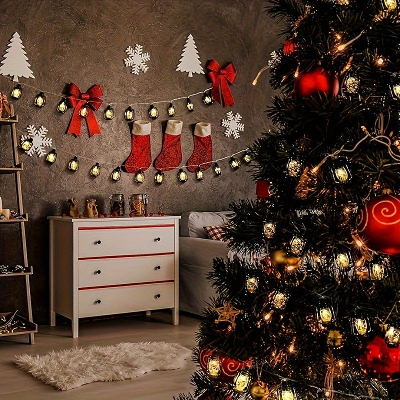 HolidayGlow - Retro LED String Lights for Festive Decor