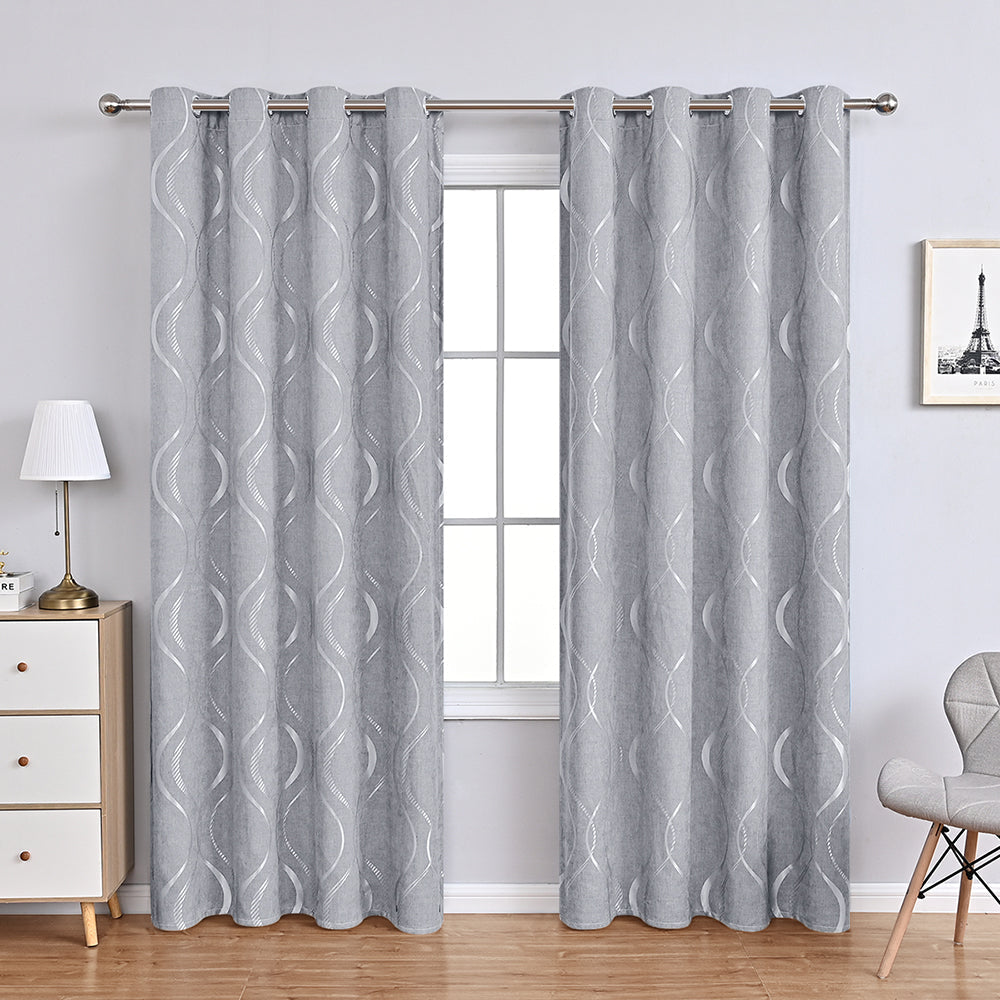 FloralElegance - Luxurious Floral Chenille Curtains