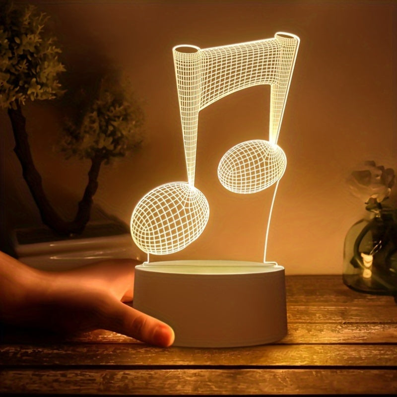 LumiNote - 3D LED Music Note Night Light