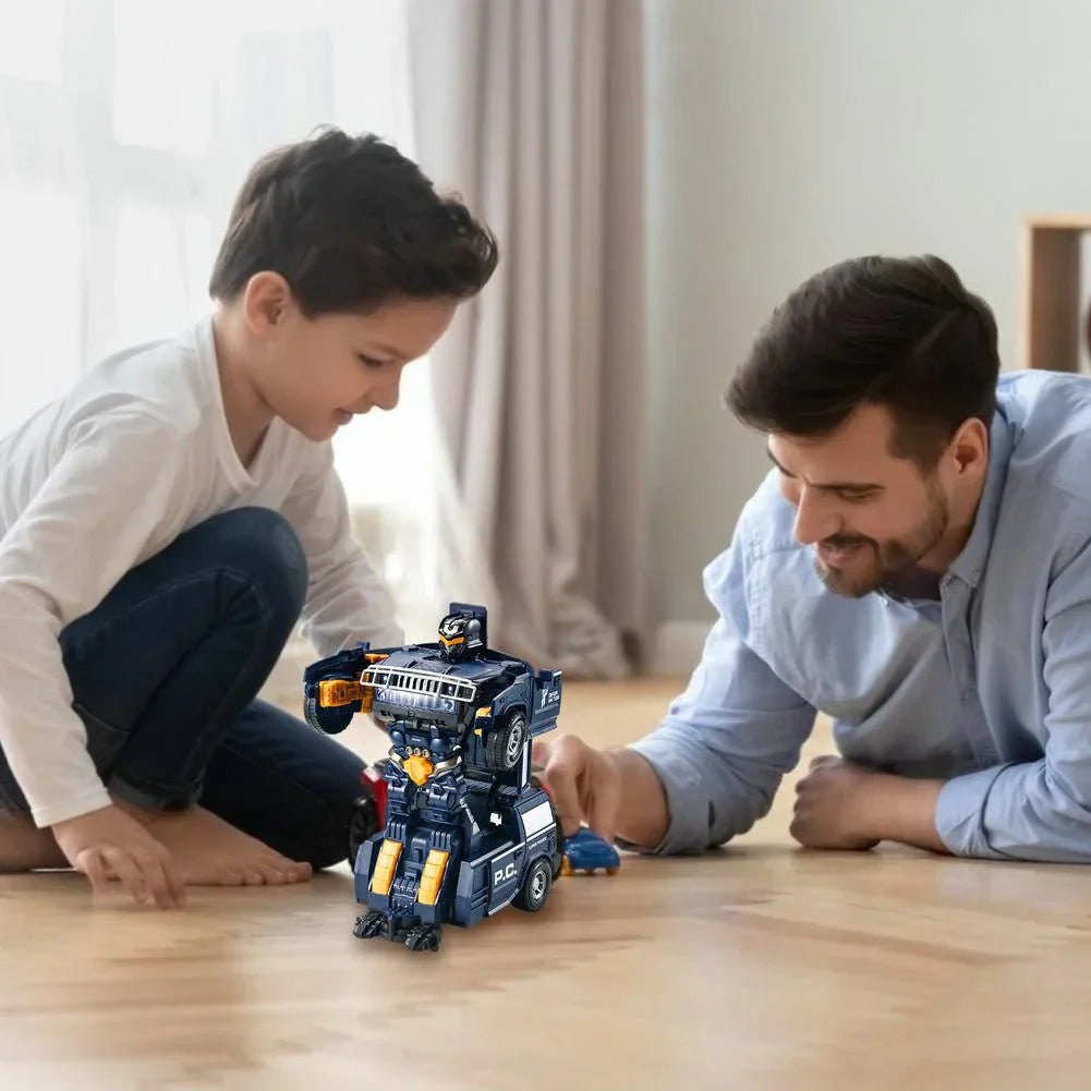 RoboPolice - Voiture Télécommandée Transformable Robot
