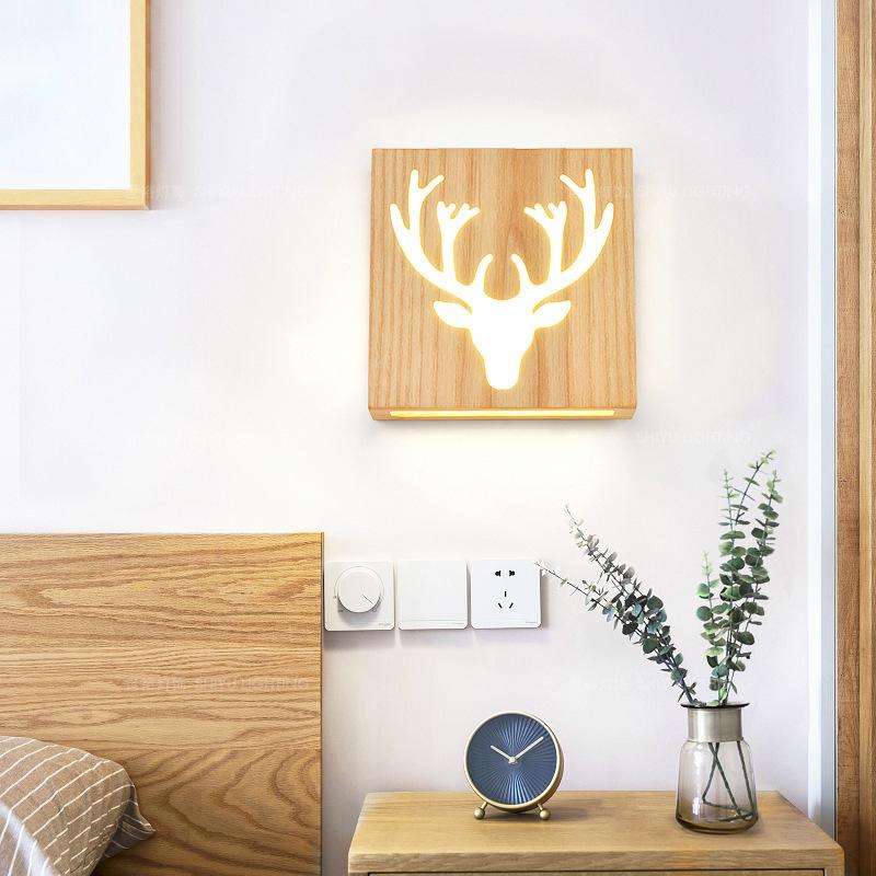 NatureShine - Solid Wood LED Wall Light for a Natural Glow