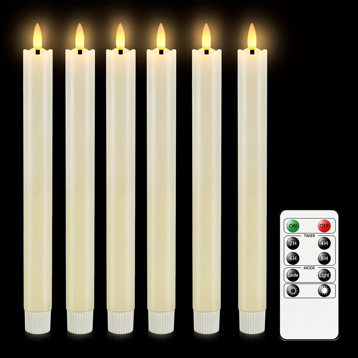 Eebuss - Realistic Flameless LED Taper Candles