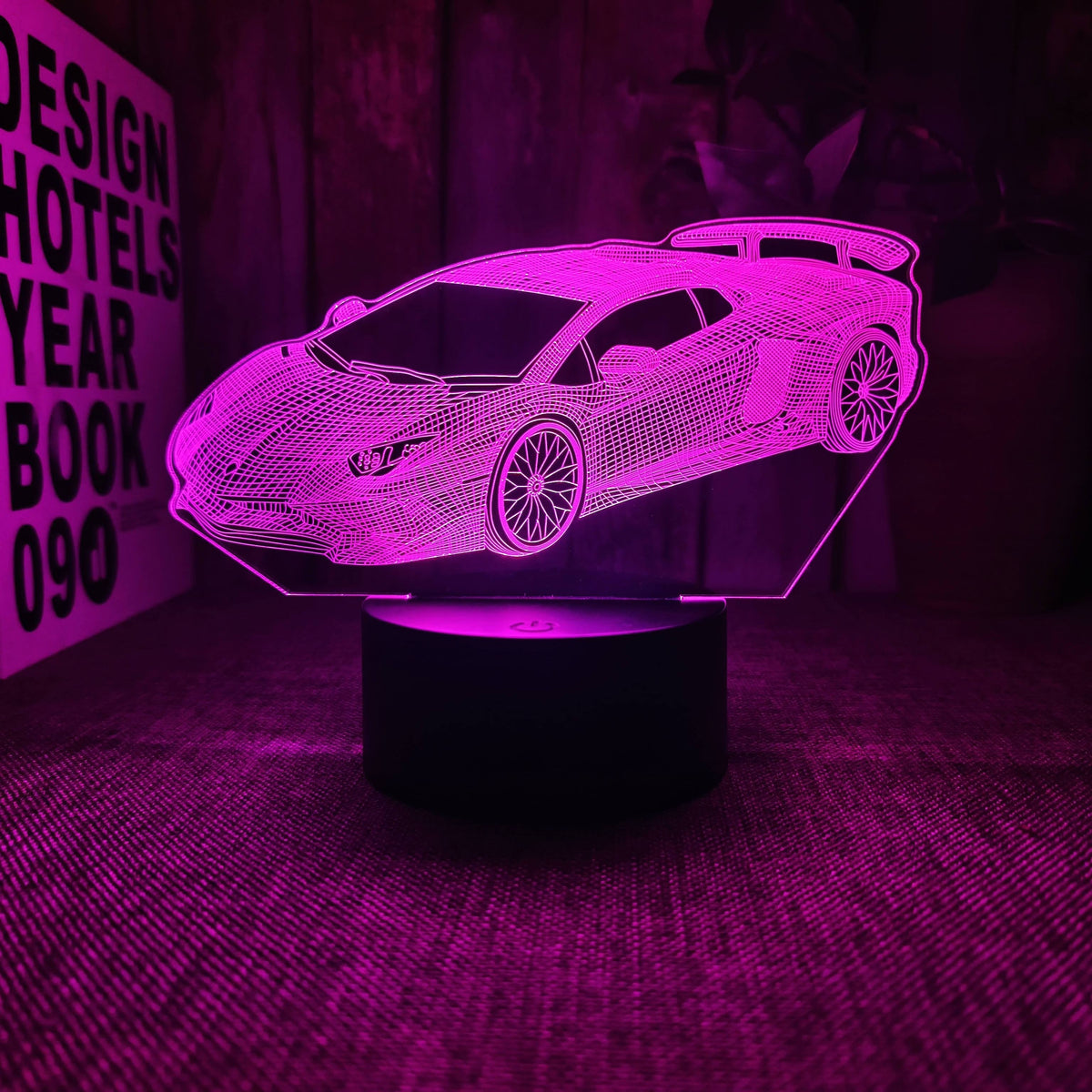 AutoLamp - 3D Sports Car LED Night Light with USB