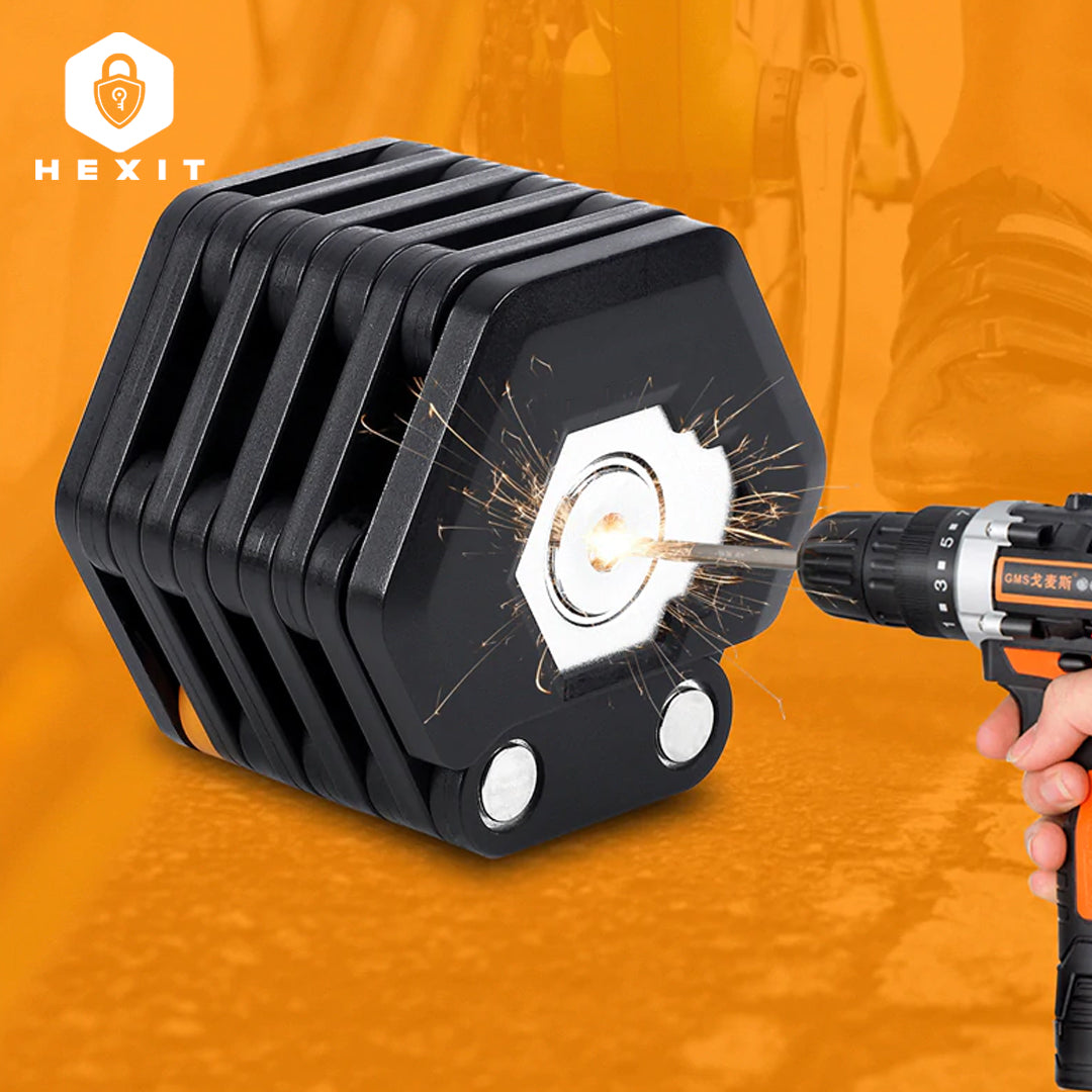 HEXIT FoldLock - Antivol Vélo Compact Léger