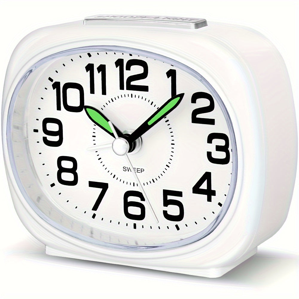 TravelTime - Silent Travel Alarm Clock with LED Night Light