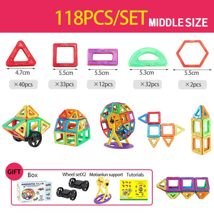 MagneticBlocks - Educational Magnetic Building Set for Kids