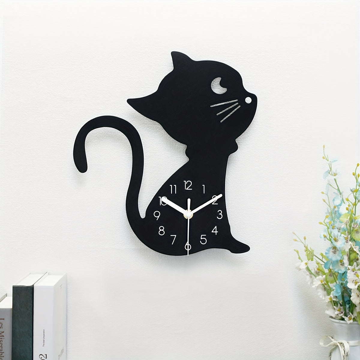 ModernPaws - Cat Silhouette Wall Clock