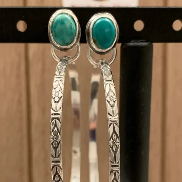 Nalani - Boucles d'oreilles onyx boho vintage