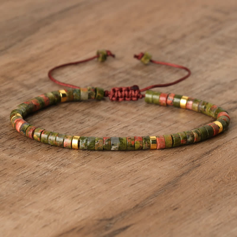 Seraphina - Bracelet tressé en pierres naturelles 2,4 mm