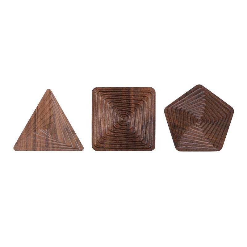 Creative Coasters - Black Walnut Coasters in Unique Shapes