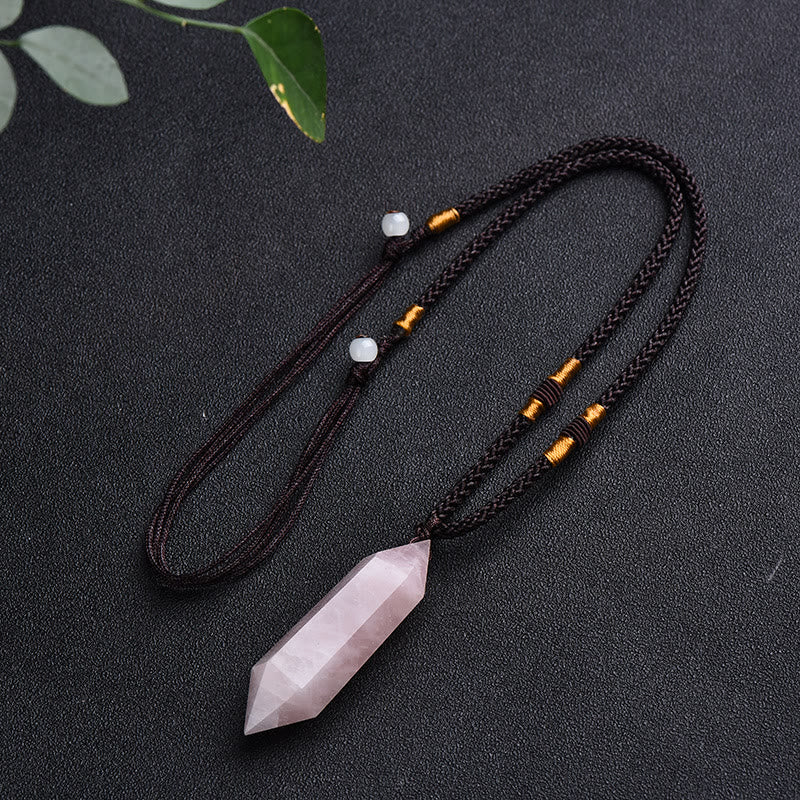 Lyra - Collier cristal améthyste guérissant naturel