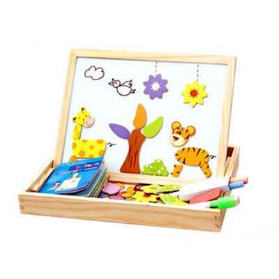 DrawPlay Board - Tableau Magnétique en Bois pour Enfants