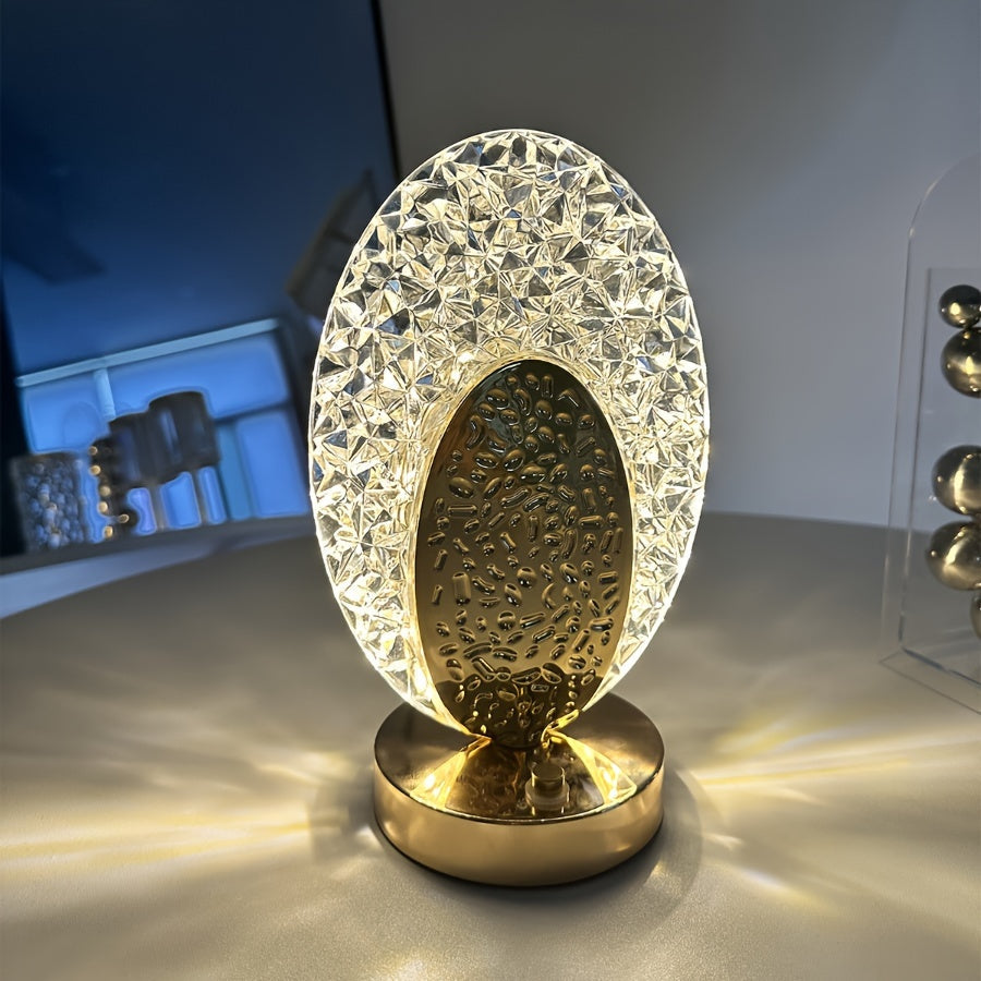 FeatherLamp - Touch-Control USB Table Lamp with Feather Design