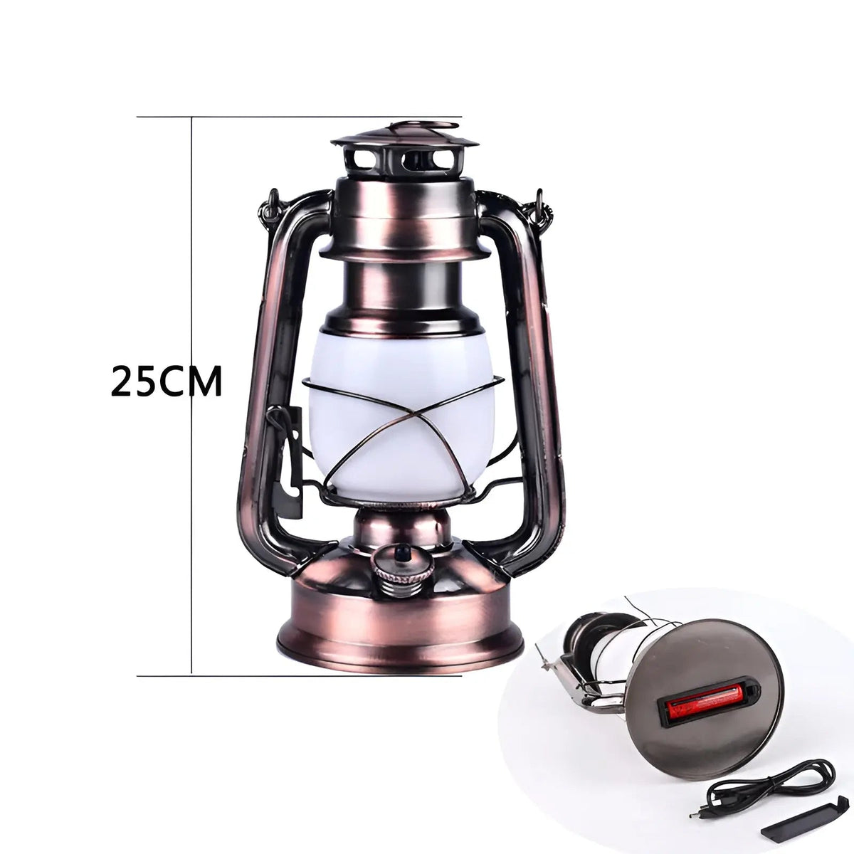 TimelessBlaze - Industrial LED Flame Lamp for Cozy Evenings Outdoors