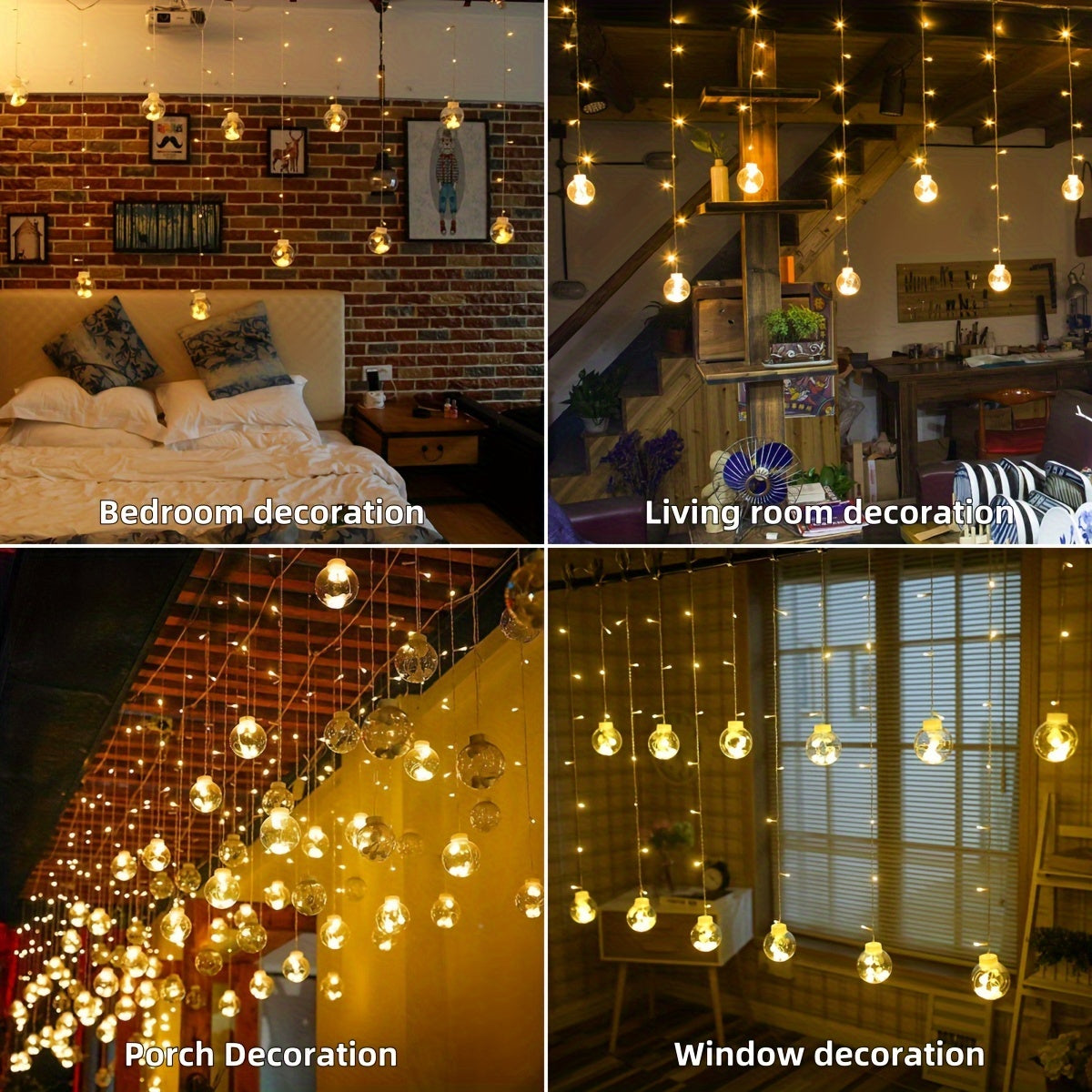 LumiSphere - 3m LED Fairy Light String with Globe Bulbs
