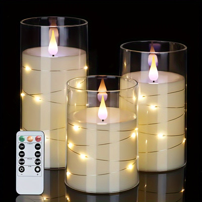 Iuflare - LED Candle Set with Remote Control and Timer