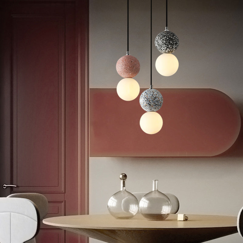 Aurora Glow - Luxury LED Pendant in Black and White