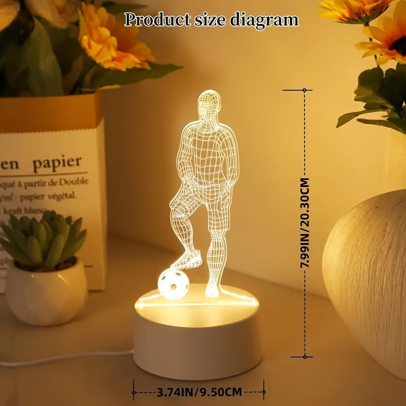 Jostrike - 3D Soccer Player LED Table Lamp