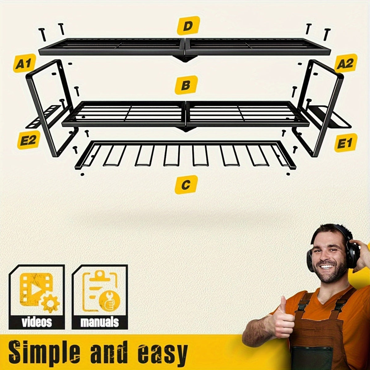 ToolShelf - Floating Wall Shelf for Tool Storage