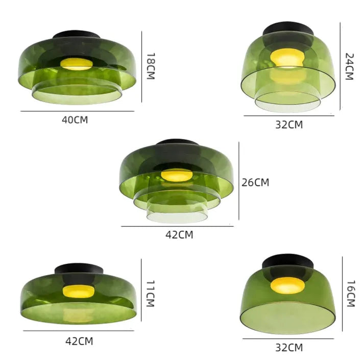 Nordic - Elegant Scandinavian Glass Ceiling Light