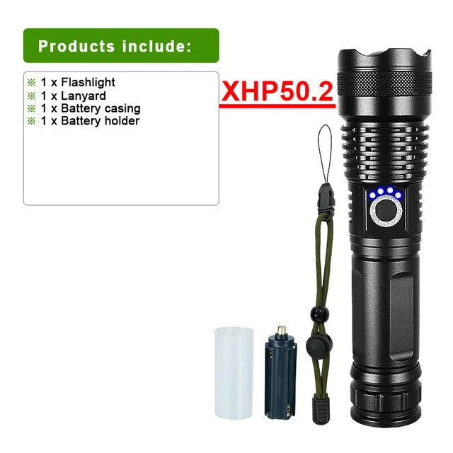 LumiBeam Zaklamp - Lampe Torche LED Rechargeable