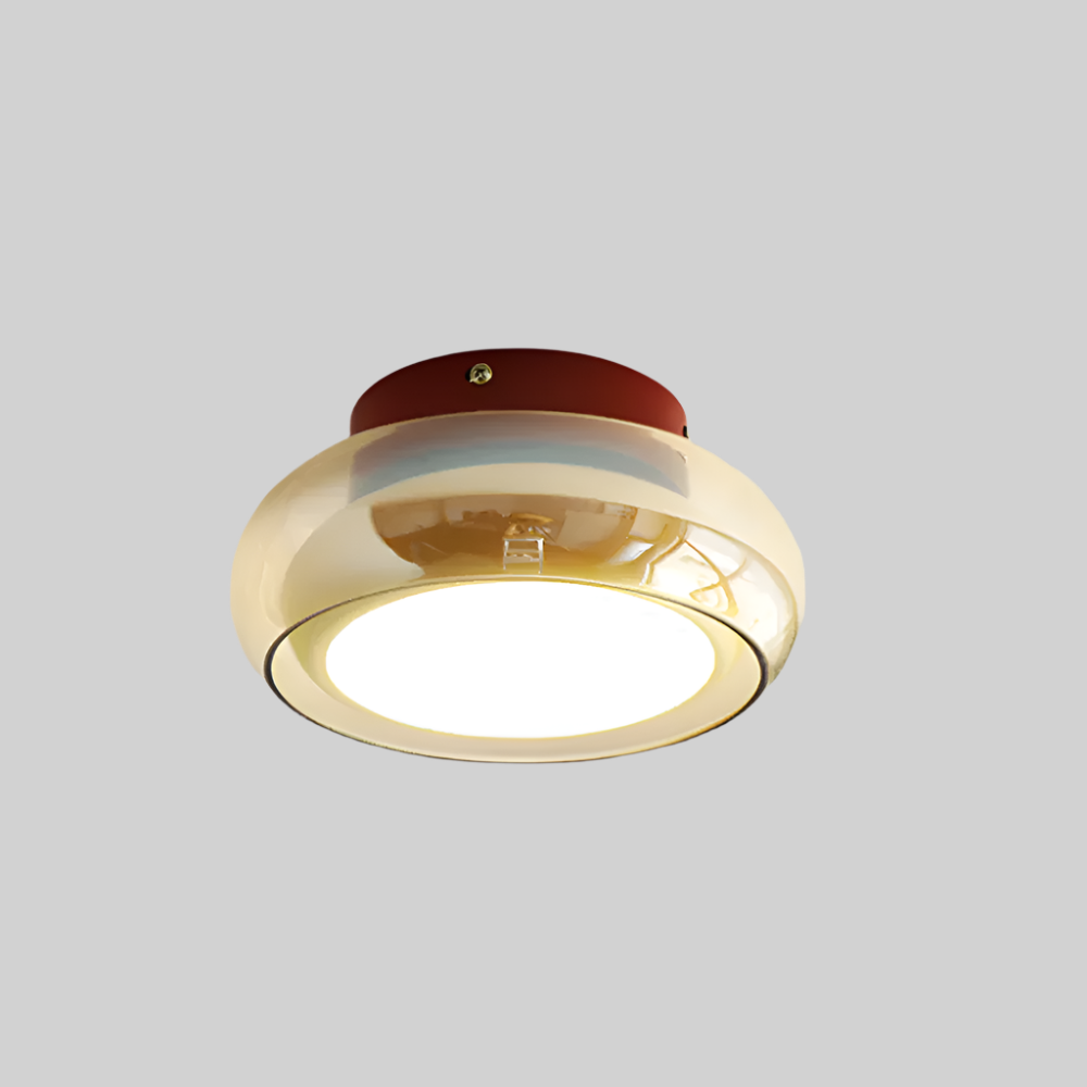 Pellora - Compact Retro LED Ceiling Light for Hallway and Entryway