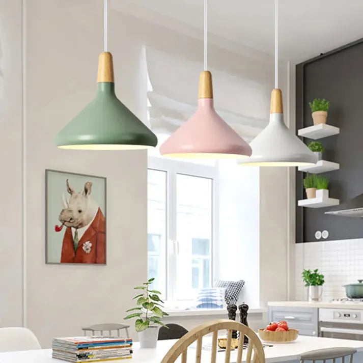 Macaron - Colorful Cone Pendant Light