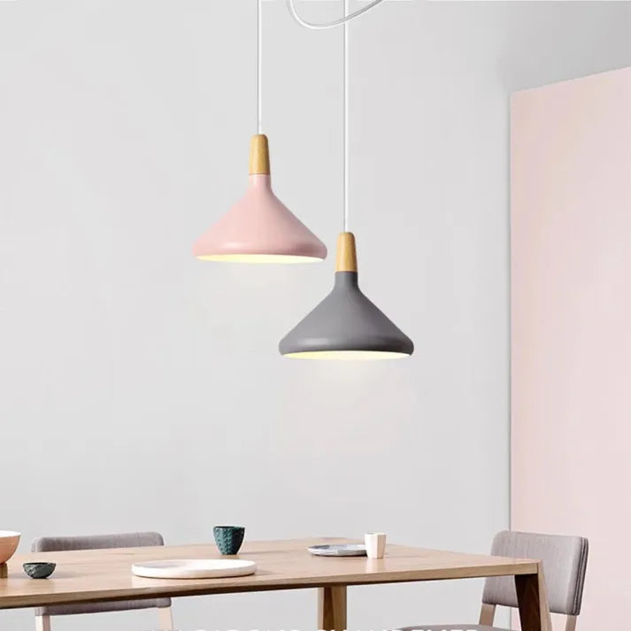 Macaron - Colorful Cone Pendant Light