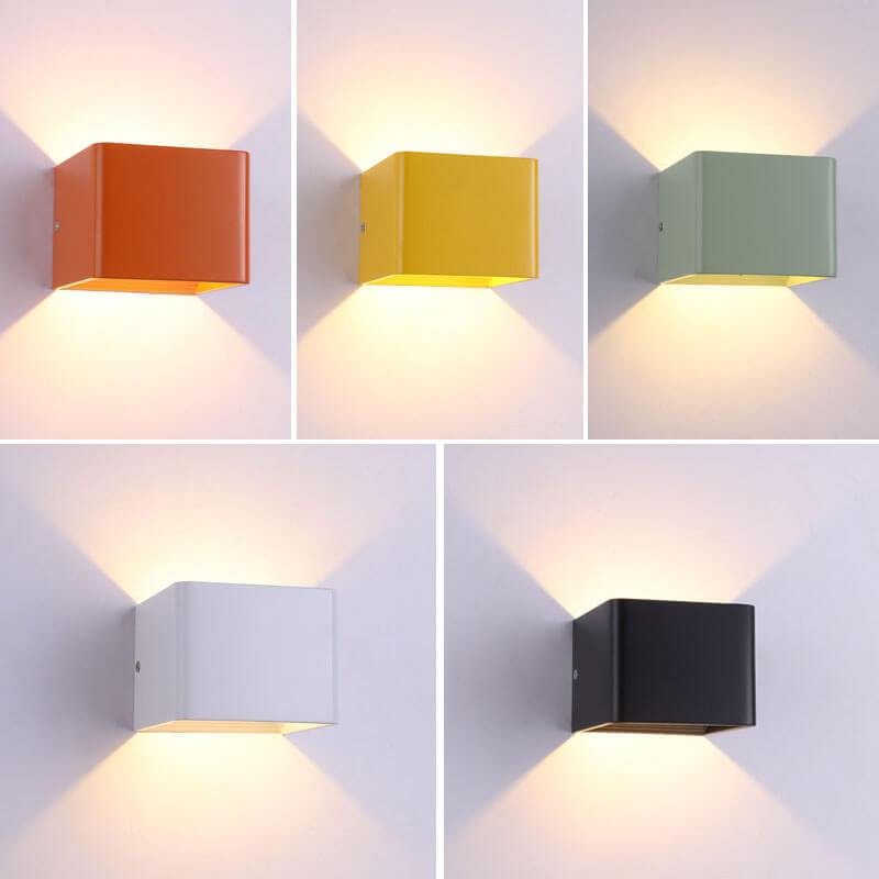 LuminSquare LED Wall Sconce - Mini Square Aluminum Wall Light