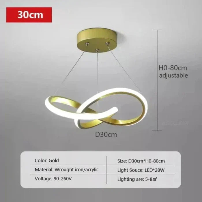 WaveGlow Ceiling Light – Plafonnier LED Stylé