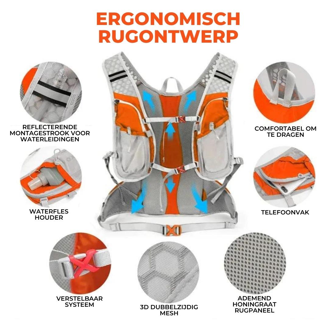 TravelLite - Ultralight Backpack with Integrated 2L Water Bladder