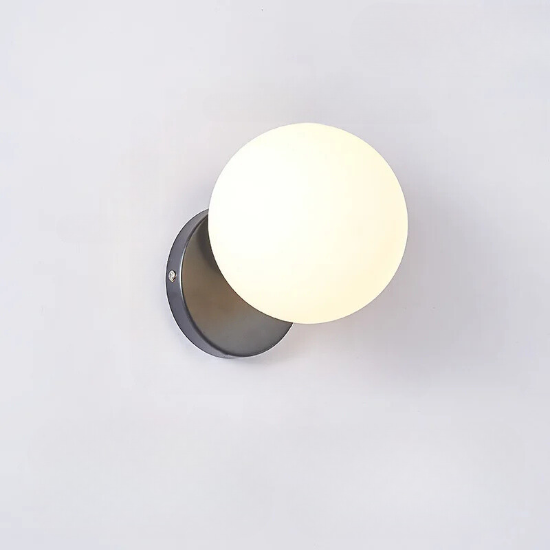 GleamGold - Elegant Gold Glass Wall Sconce