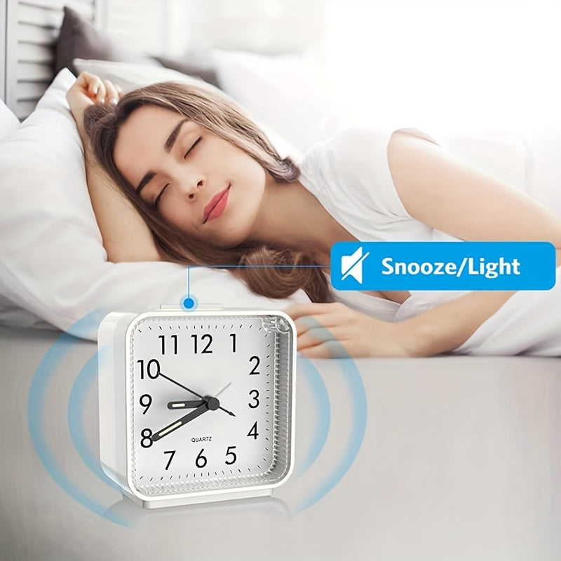 TimeEase - Elegant Alarm Clock with Luminous Hands