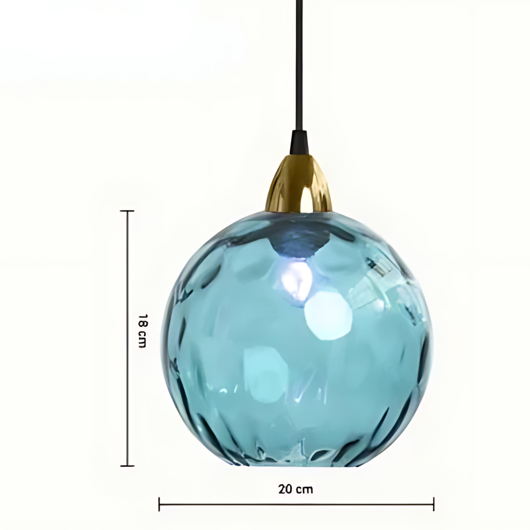 MajesticGlobe - Elegant Glass Globe Pendant Light for Luxurious Interiors