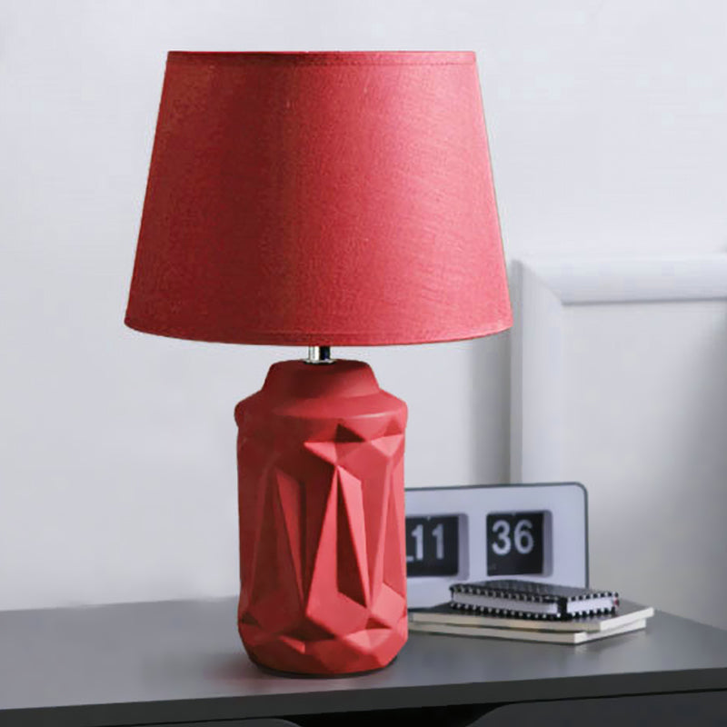 GloedGlow - Elegant Red Ceramic Bedside Lamp