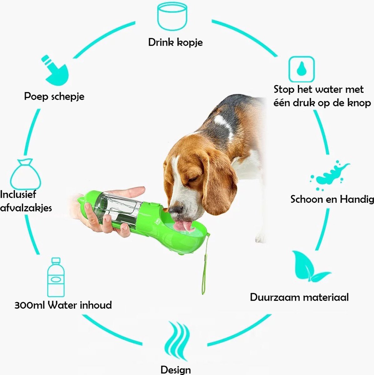 Snackbuddy Pro - 2-in-1 Water and Food Bottle for Dogs