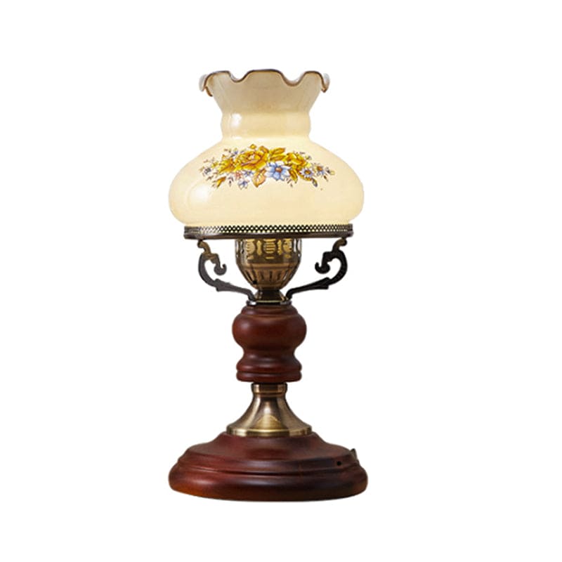 GlowSophie - Classic Ceramic Table Lamp in Deep Red