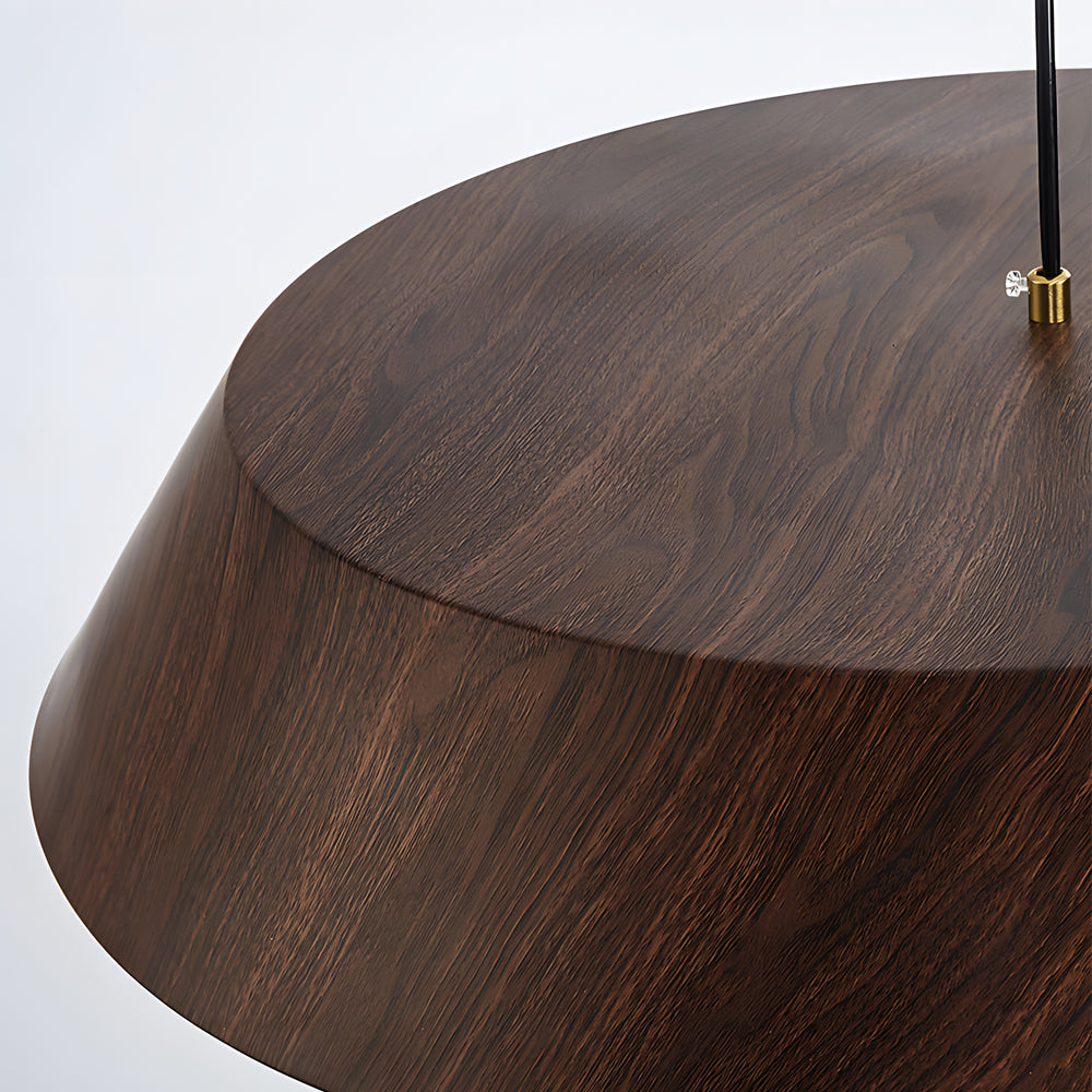 HarmonyGlow Pendant - Japanese-Inspired Wooden LED Light