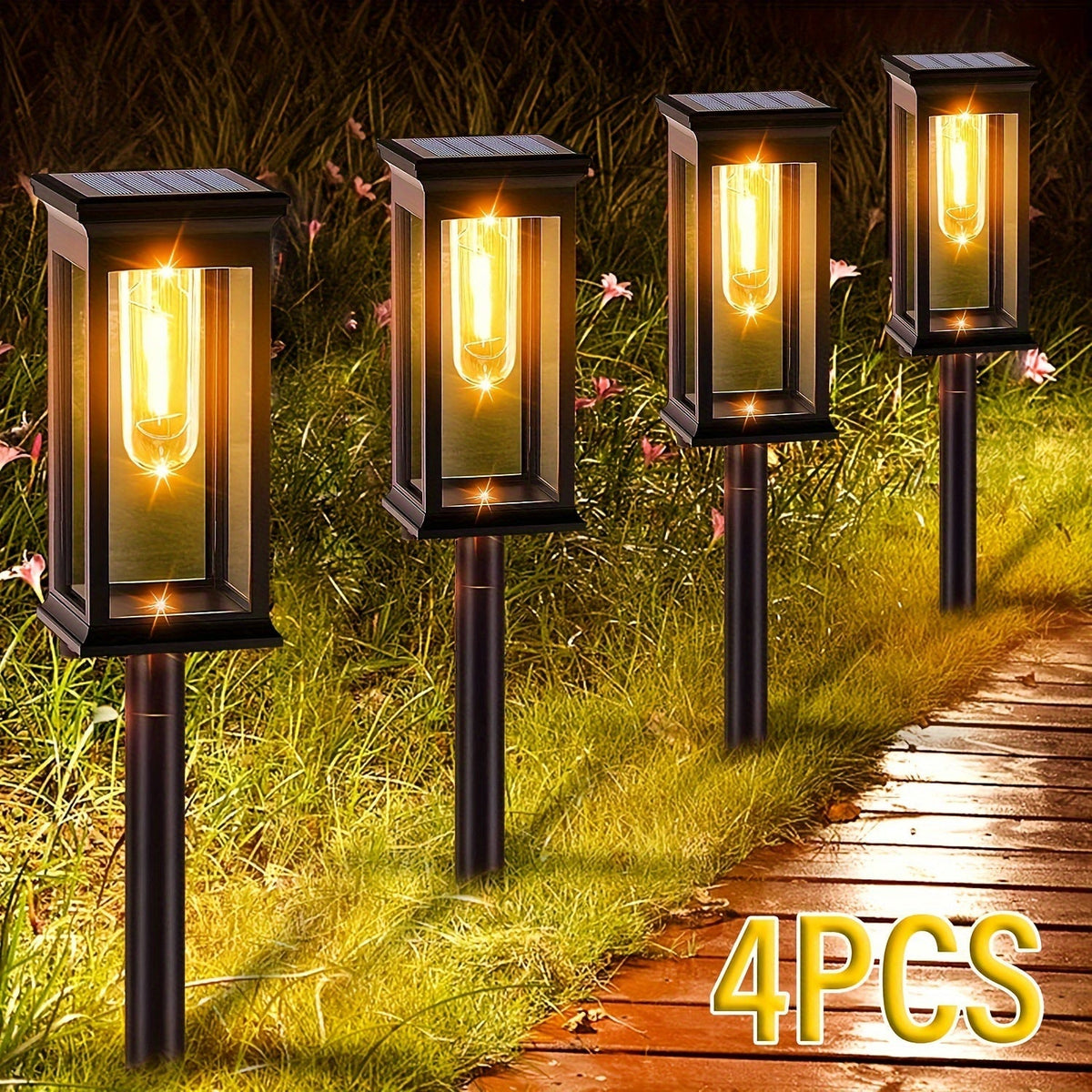 SolarLux - Solar Garden Lights Set of 4 IP44