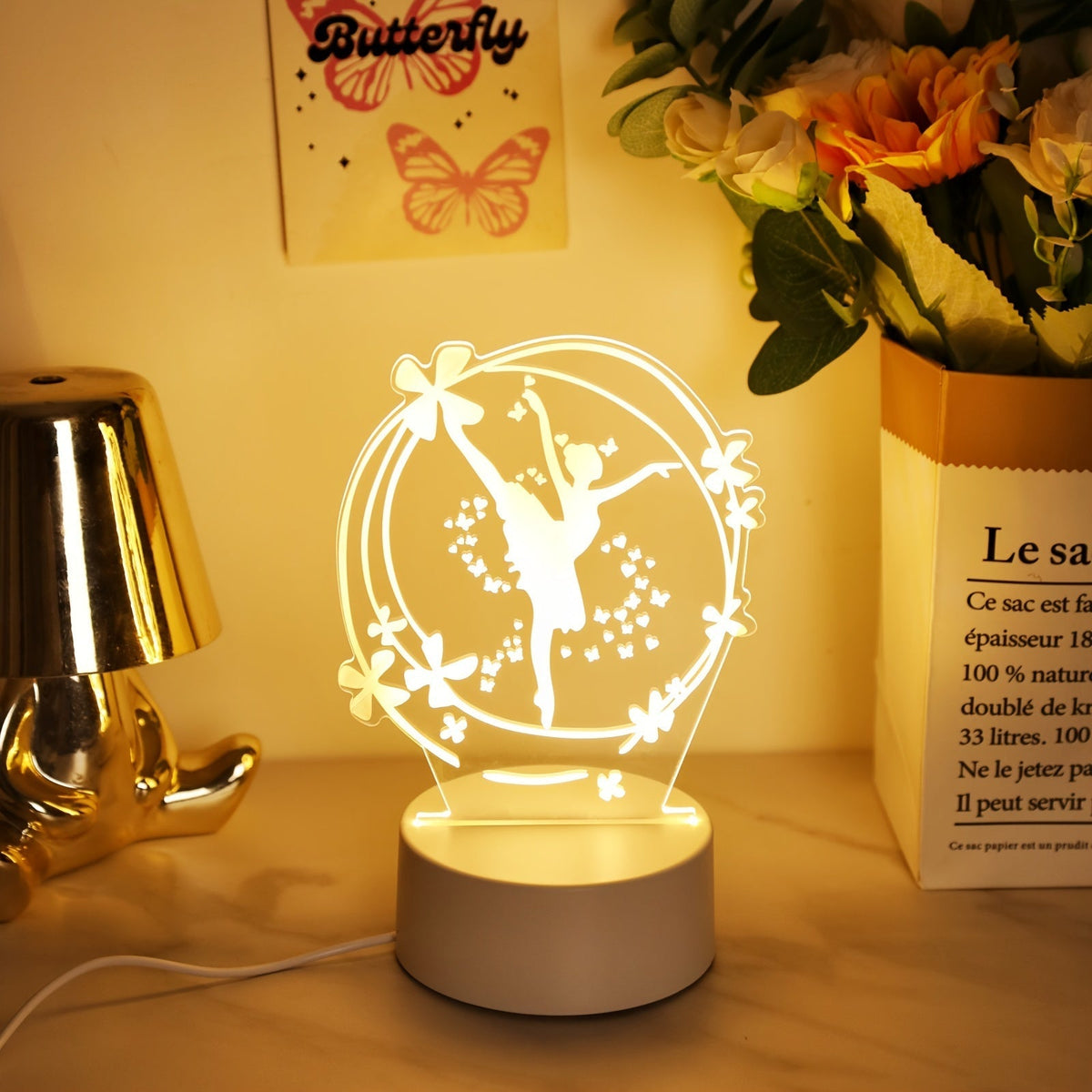 LumiDance - 3D LED Ballet Night Light