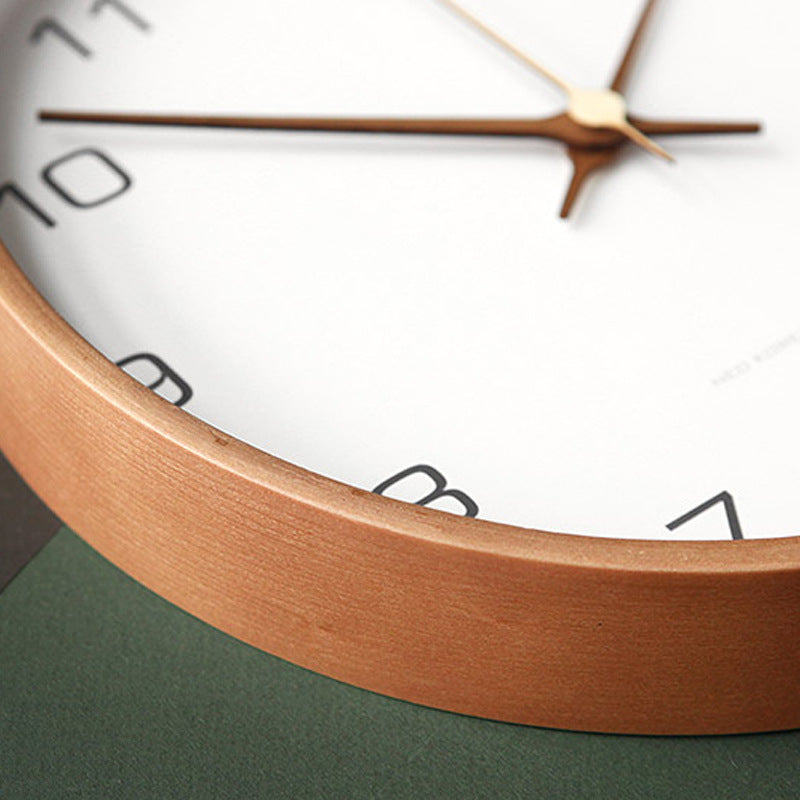 GroveTime - Rustic Silent Wood Wall Clock