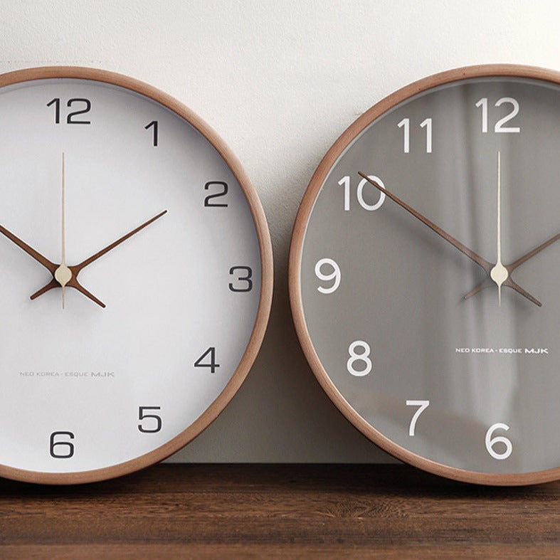 GroveTime - Rustic Silent Wood Wall Clock