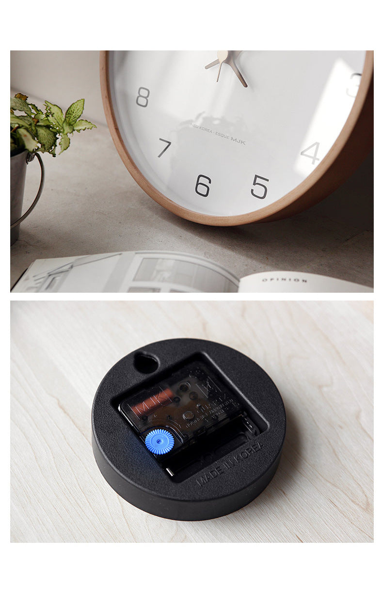 GroveTime - Rustic Silent Wood Wall Clock