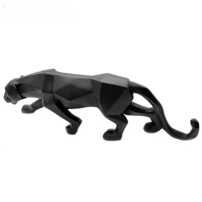 PantherSculpt - Sculptures de panthère noir et blanc au design épuré