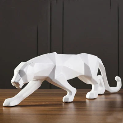 PantherSculpt - Sculptures de panthère noir et blanc au design épuré