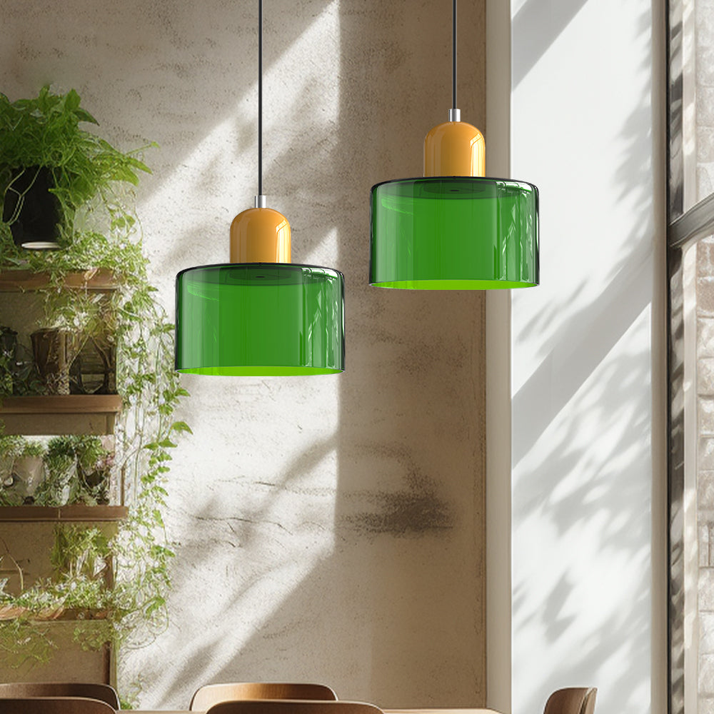 Bauhaus Creative Glass Pendant Light - Colored Glass for an Elegant Interior